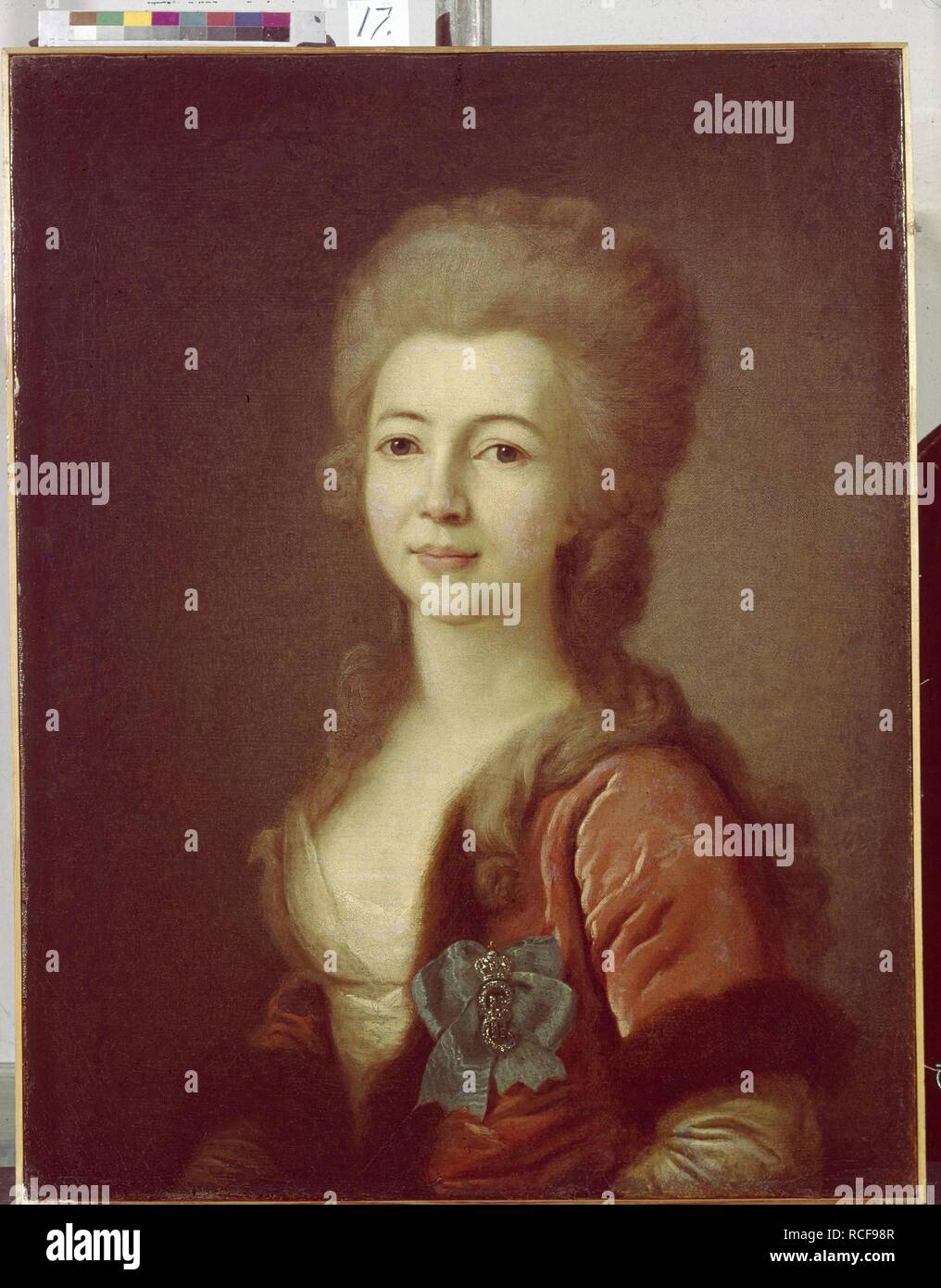 Portrait of Princess Ekaterina Alexeevna Vorontsova (1761-1784). Museum: State Uzbekistan Art Museum, Tashkent. Author: Levitsky, Dmitri Grigorievich. Stock Photo
