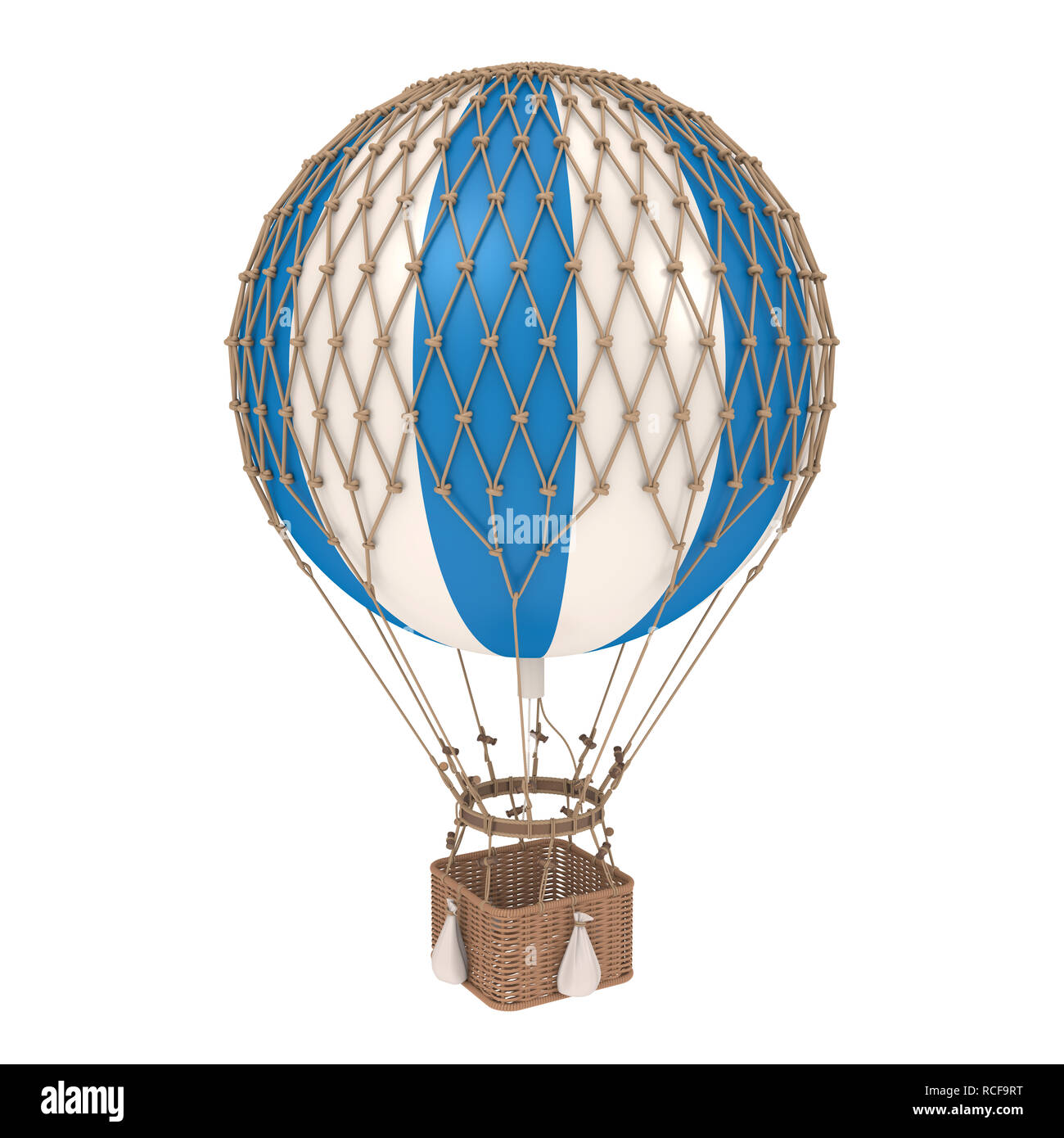 Vintage Hot Air Balloon Isolated Stock Photo - Alamy
