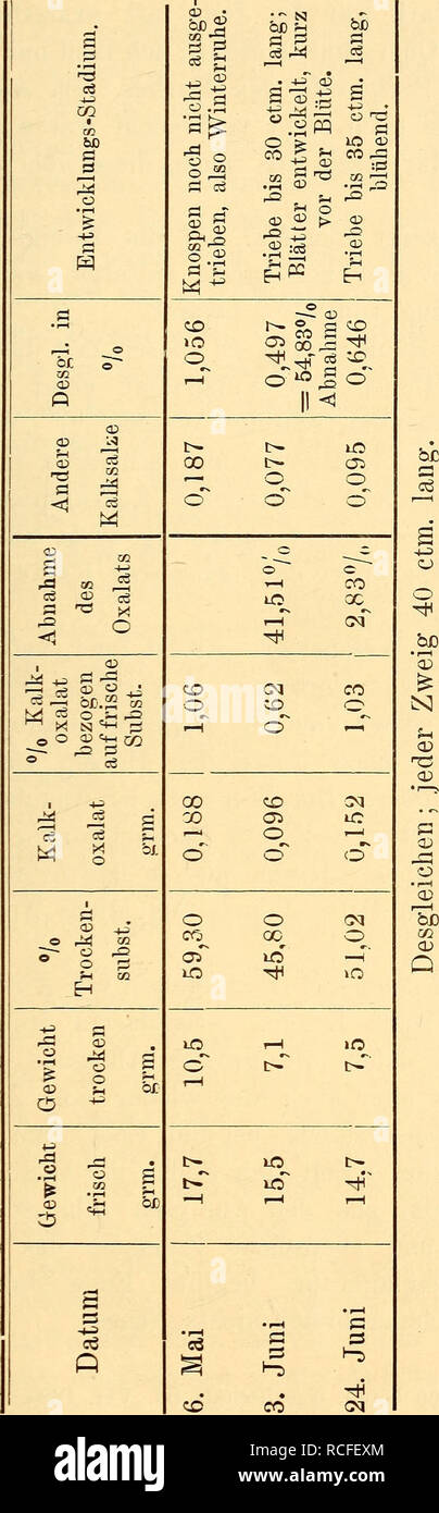 Die Wanderung Des Kalkoxalats In Der Pflanze 31 2 O 2 Cd Os Sf A D 03 B J Cd 33 Fcib O D Gt Lt Cd Cd