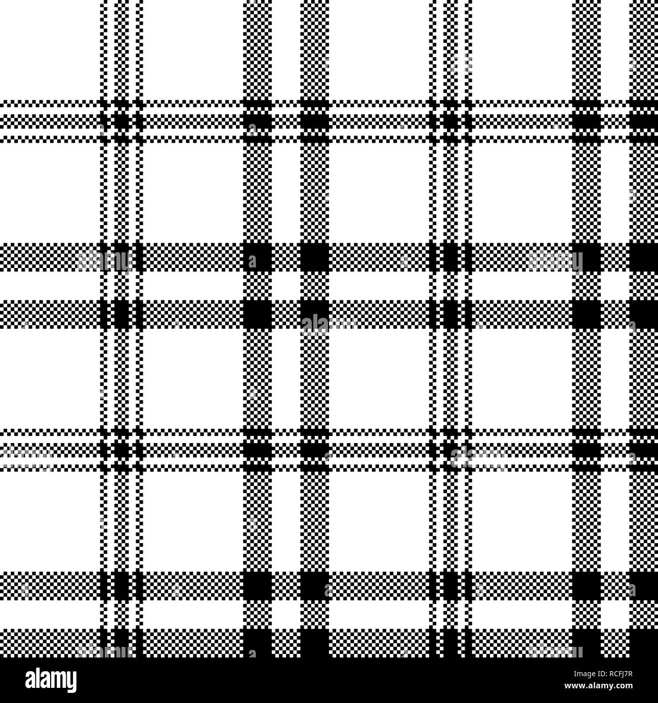 Simple black white check plaid seamless pattern. Vector illustration Stock  Vector Image & Art - Alamy
