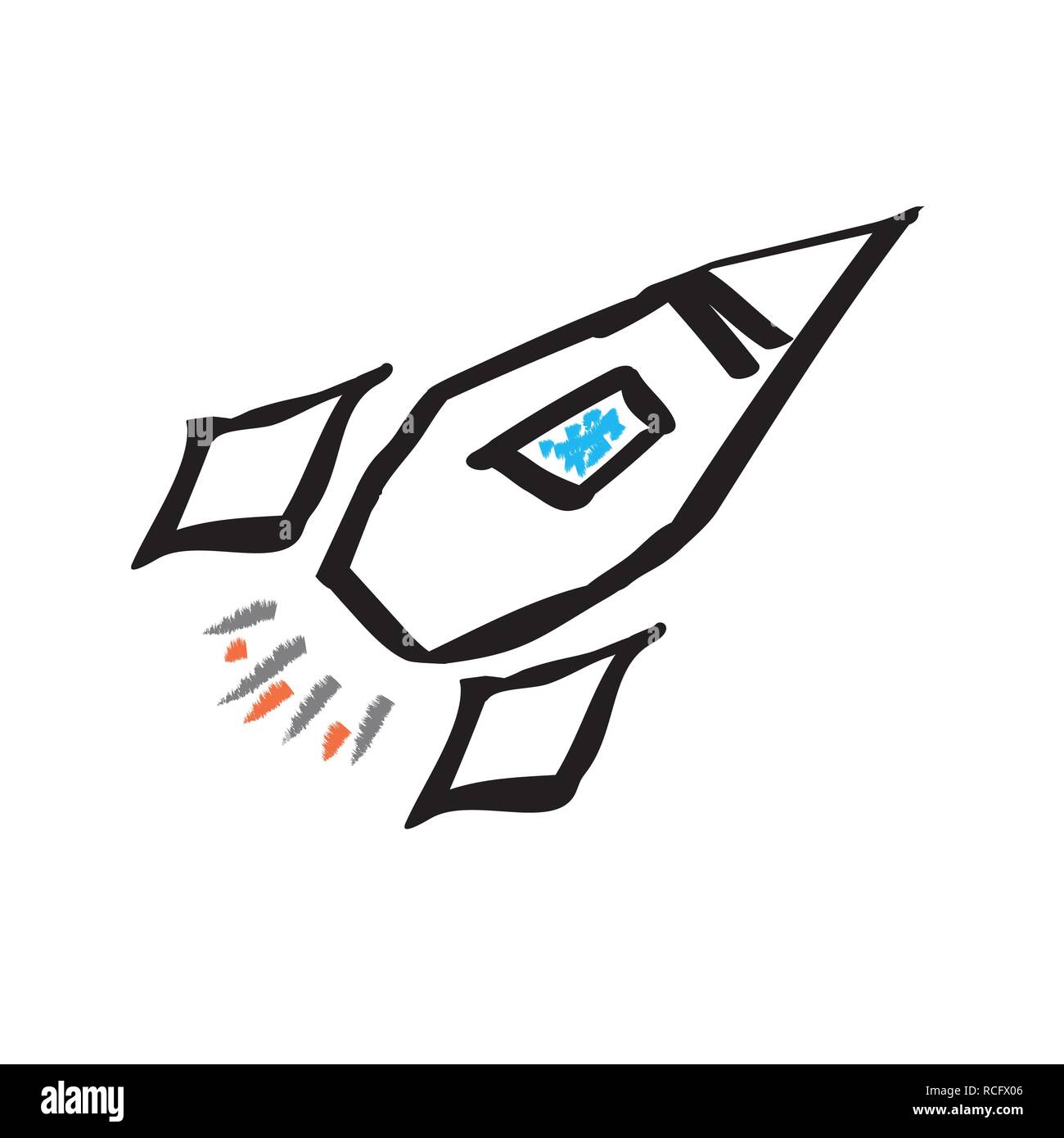 Rocket . vector icon Stock Vector Image & Art - Alamy