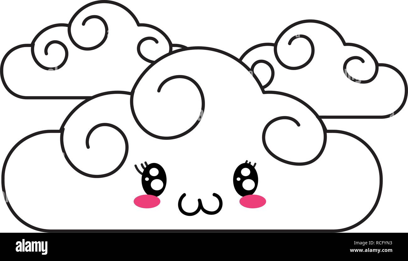 cute clouds cartoon Stock Vector Image & Art - Alamy