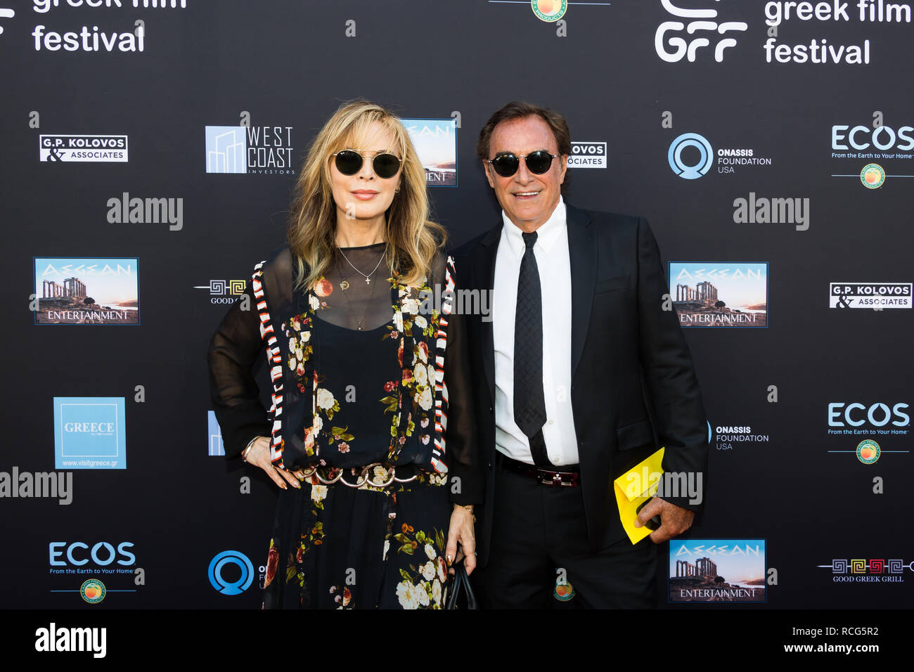 Los Angeles, USA. 10th June, 2018. Lauren Koslow (L) and Thaao Penghlis attend Los Angeles Greek Film Festival 2018 Orpheus Awards Ceremony Stock Photo