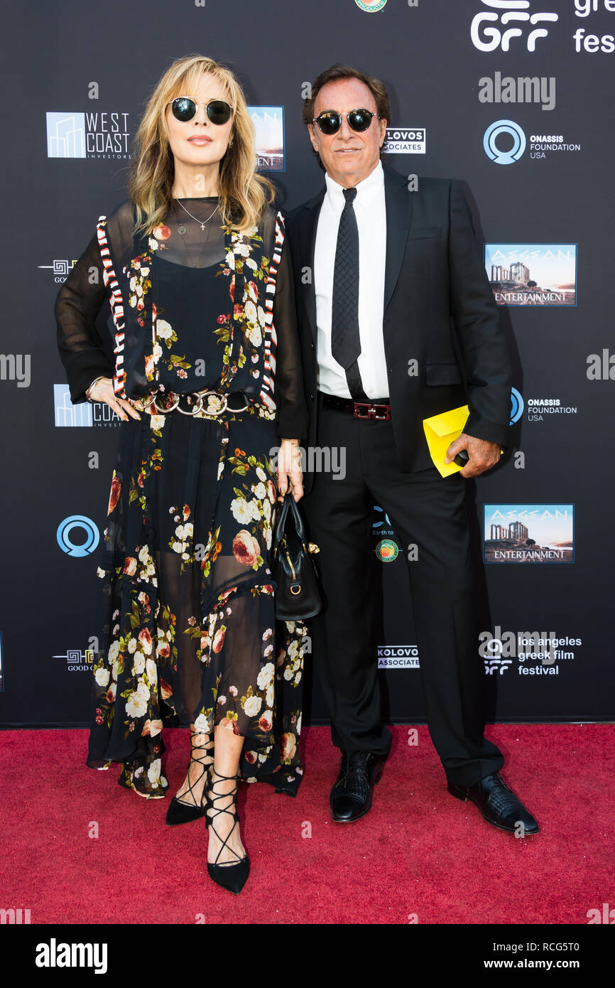 Los Angeles, USA. 10th June, 2018. Lauren Koslow (L) and Thaao Penghlis attend Los Angeles Greek Film Festival 2018 Orpheus Awards Ceremony Stock Photo