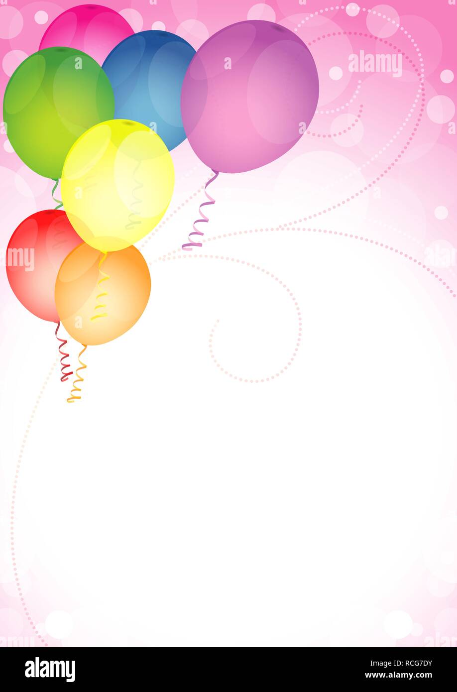 Happy Birthday Balloons Stock Vector Image & Art - Alamy