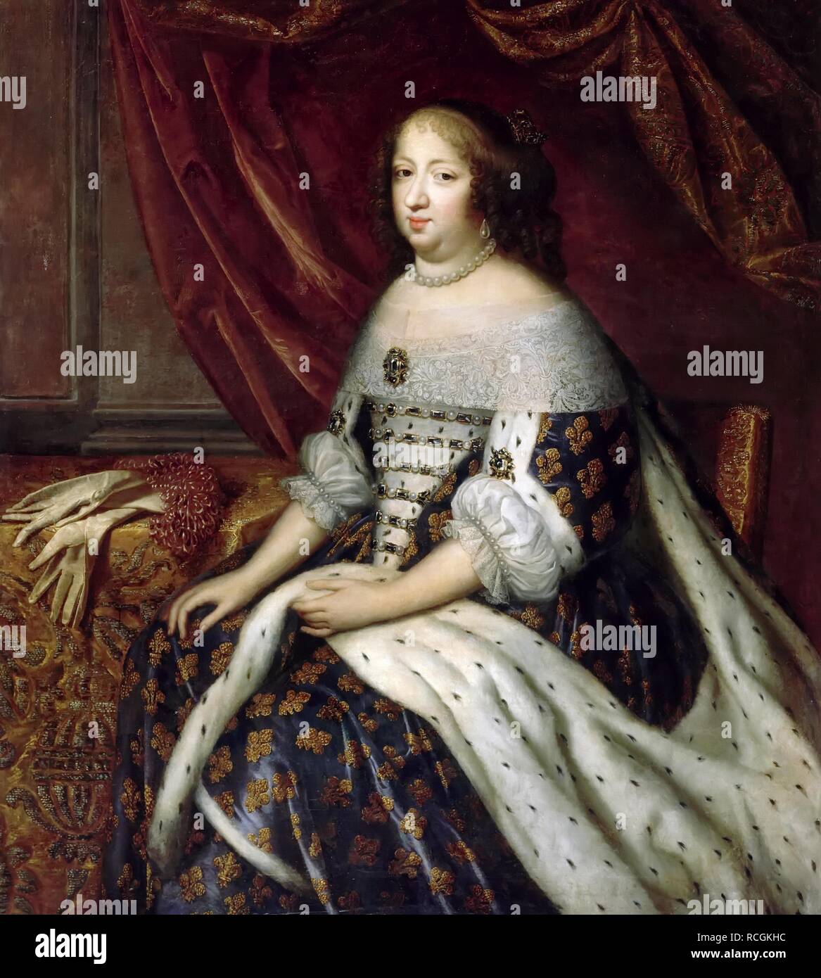 Anne of Austria (1601-1666) Habsburg archduchess, queen of France as the  wife of Louis XIII and mother of Louis XIV