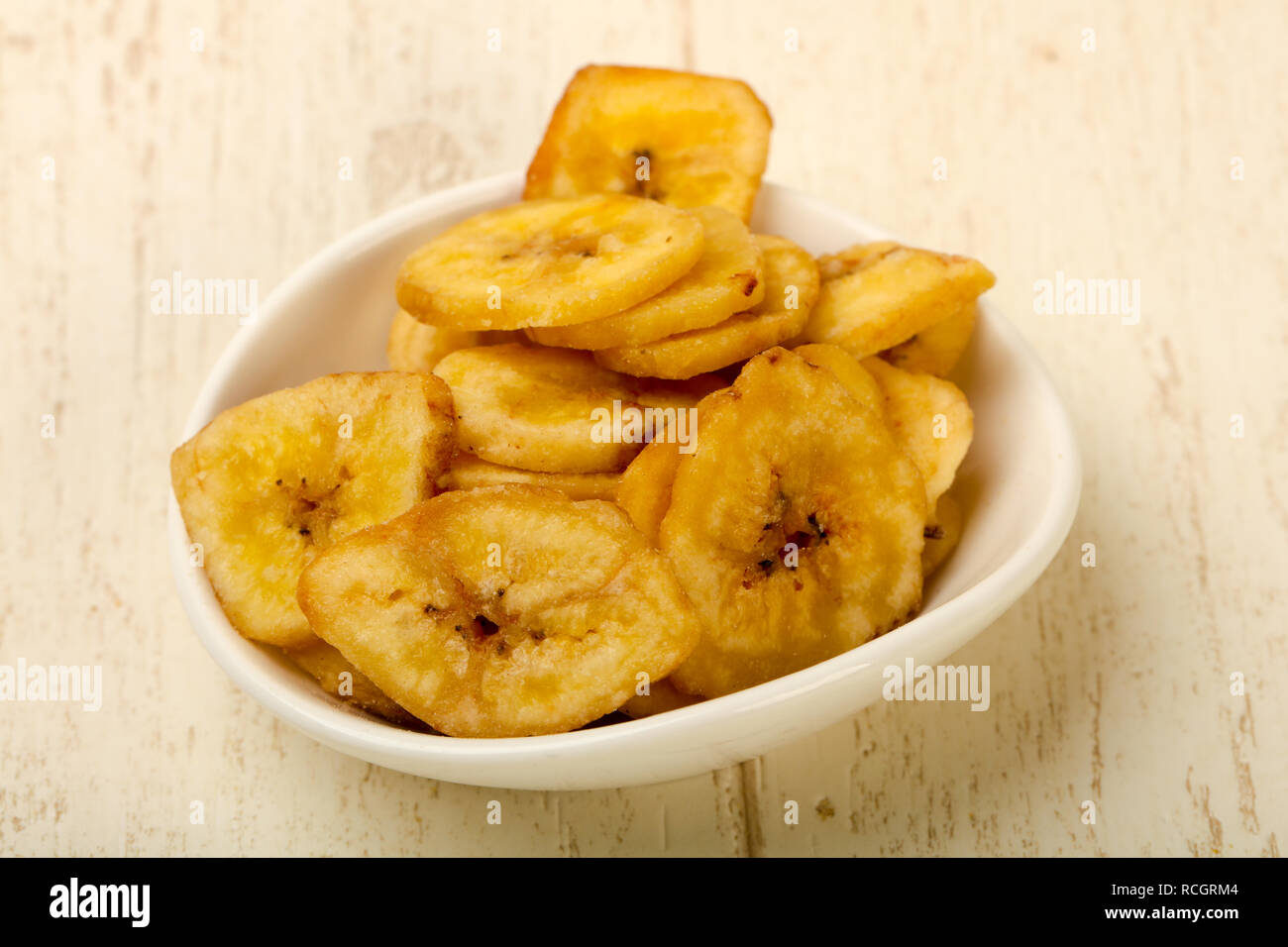 Dry banana chips Stock Photo Alamy