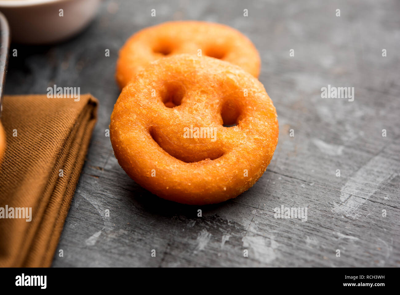 Crunchy potato smiling face snacks hi-res stock photography and images ...