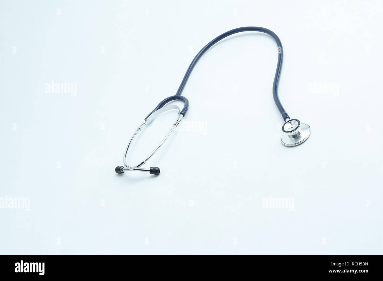medical stethoscope. isolated on a white background Stock Photo - Alamy