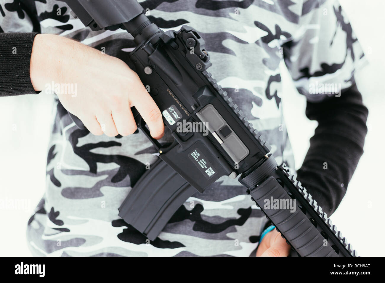 Airsoft gun hires stock photography and images Alamy