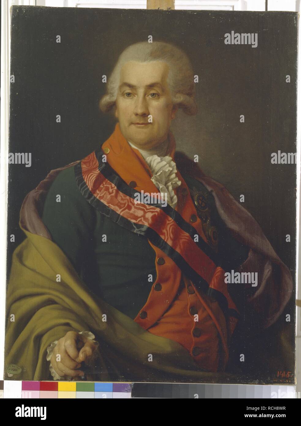 Portrait of Count Otto Heinrich Igelström (1737-1817). Museum: State Open-air Museum Pavlovsk Palace, St. Petersburg. Author: Levitsky, Dmitri Grigorievich. Stock Photo