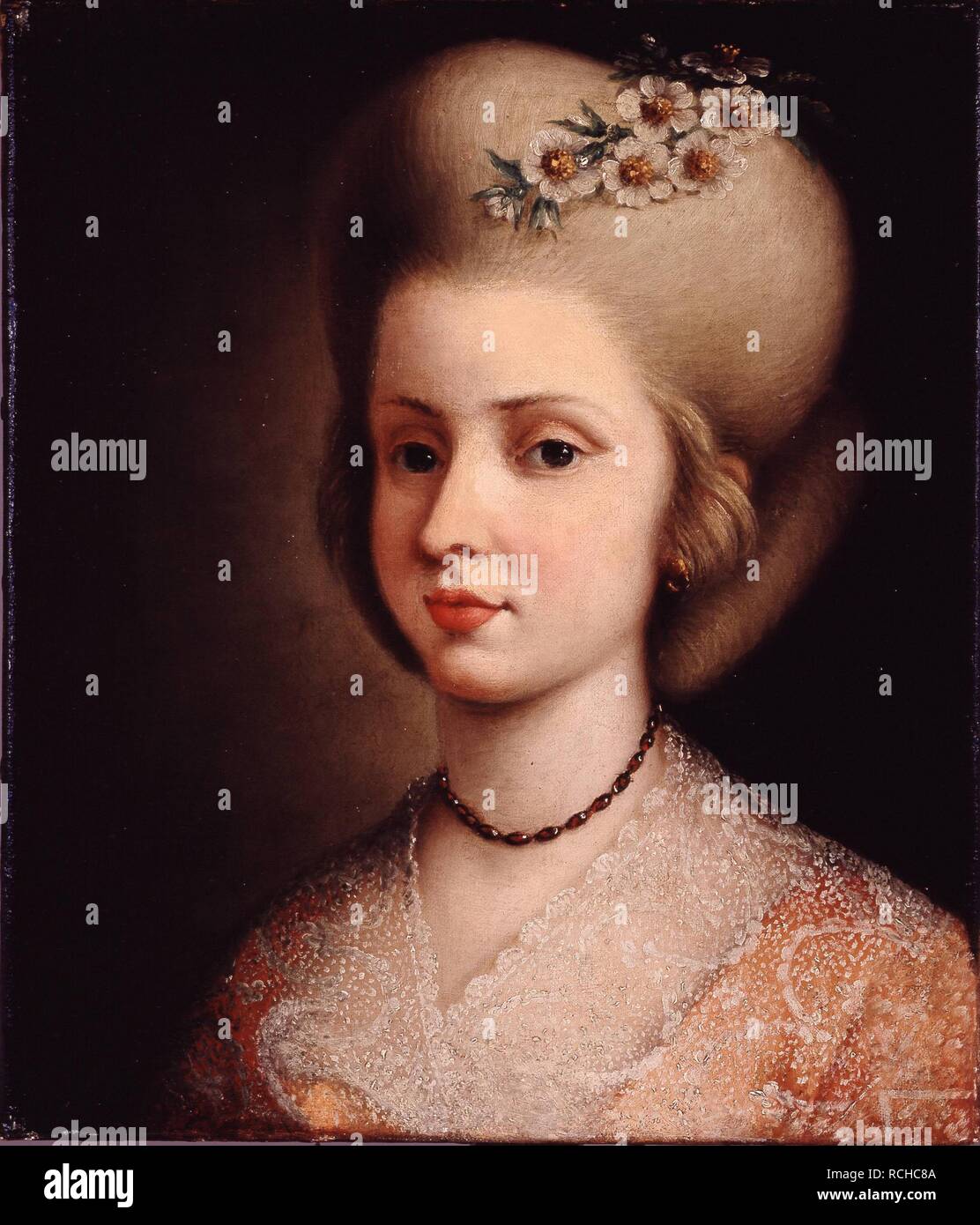 Aloysia (Luise) Lange née Weber (1760-1839). Museum: Mozarteum (ISM), Salzburg. Author: ANONYMOUS. Stock Photo