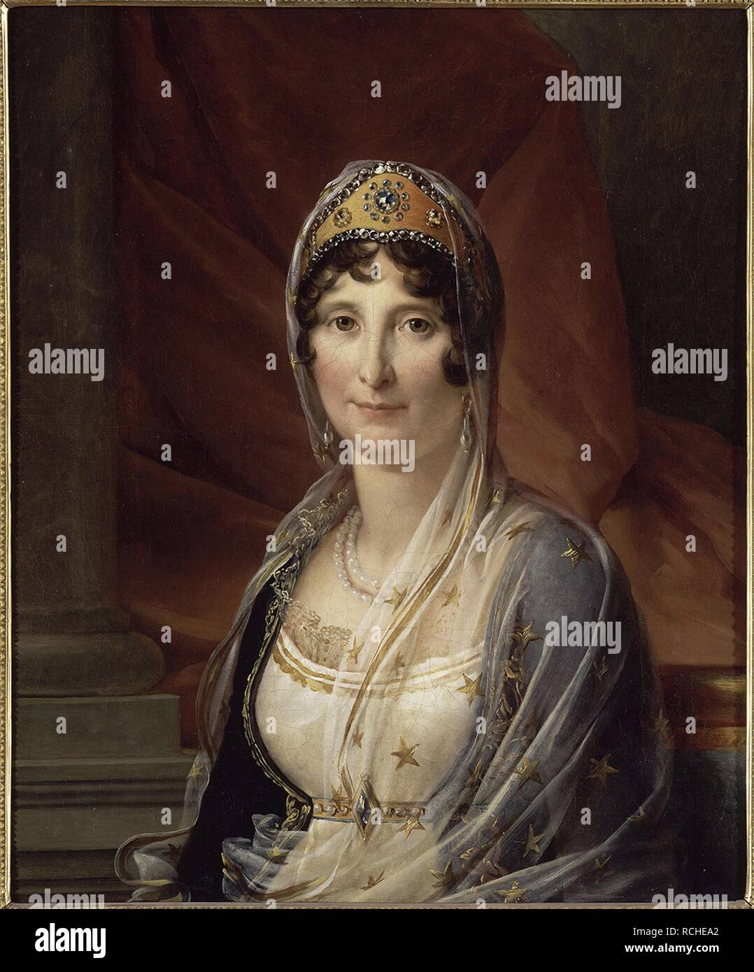 Portrait of Maria Letizia Ramolino Bonaparte (1750-1836), mother of Napoleon Bonaparte. Museum: Musée Fesch, Ajaccio. Author: GERARD, FRANÇOIS. Stock Photo