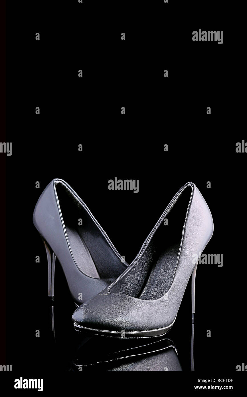 Grey gray high heels hi-res stock photography and images - Alamy