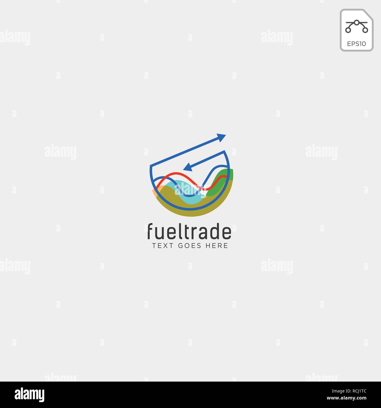 charts financial graphic logo template vector illustration icon elements isolated - vector Stock Vector