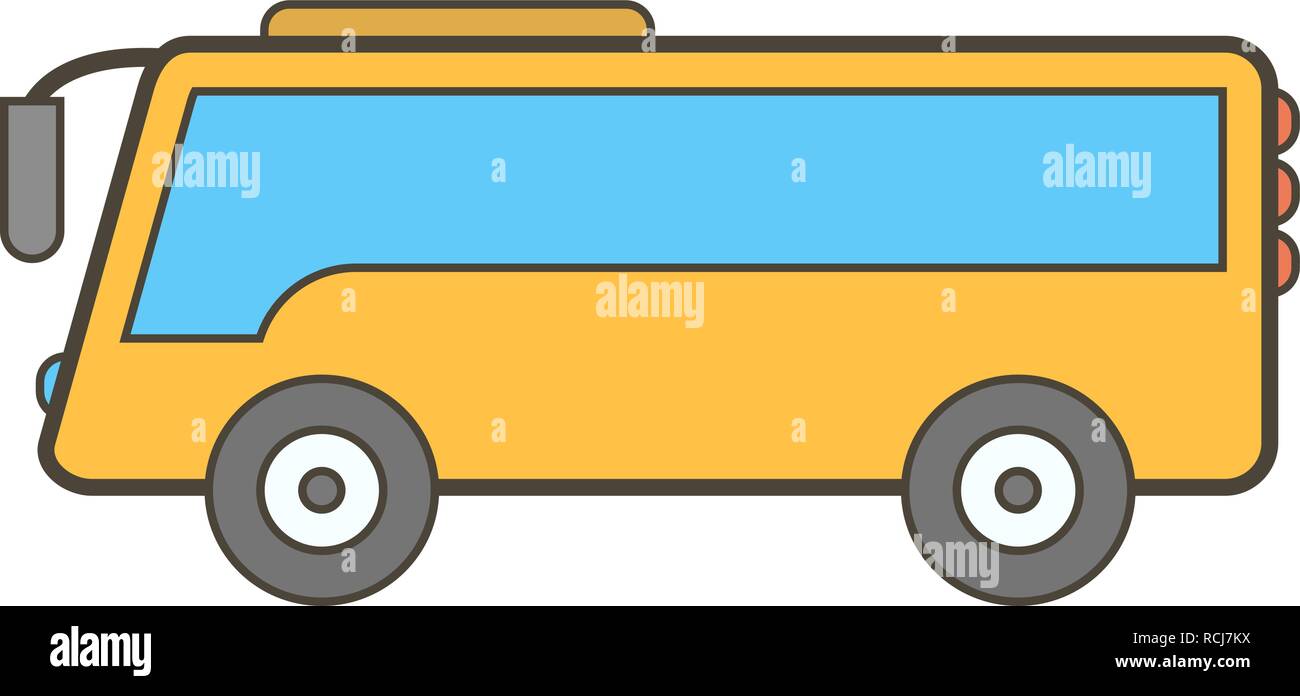 Vector Bus Icon Stock Vector