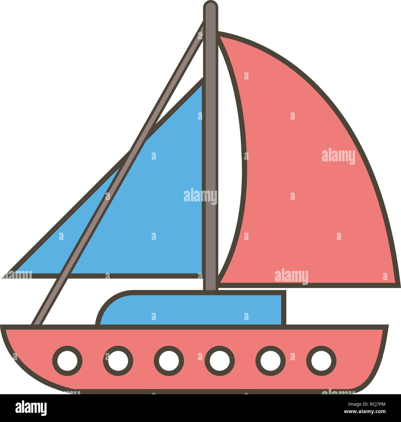 Vector Yacht Icon Stock Vector Image & Art - Alamy