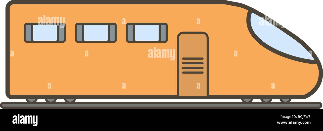 Vector Train Icon Stock Vector