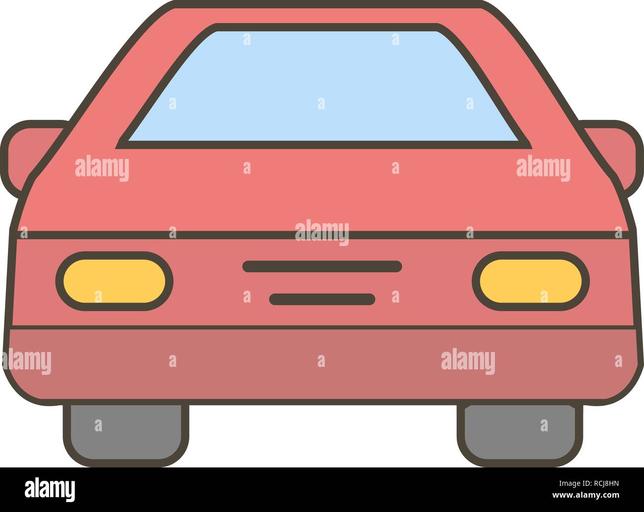 Vector Car Icon Stock Vector