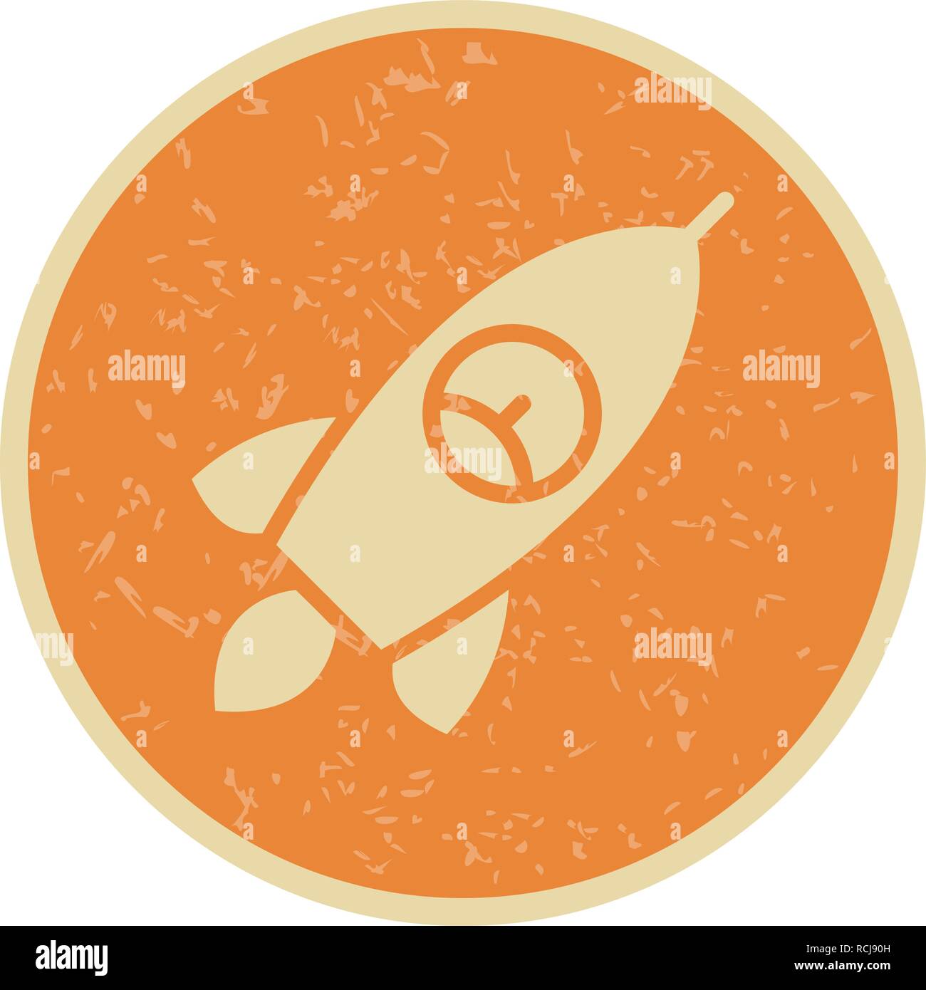 Vector Rocket Icon Stock Vector