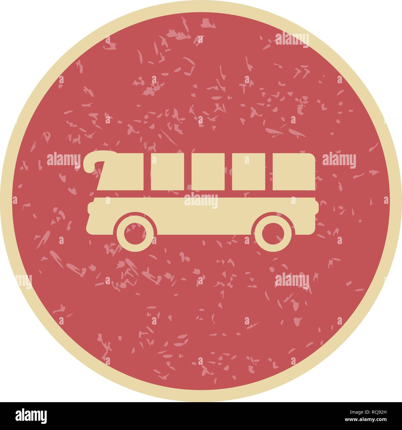 Vector Bus Icon Stock Vector