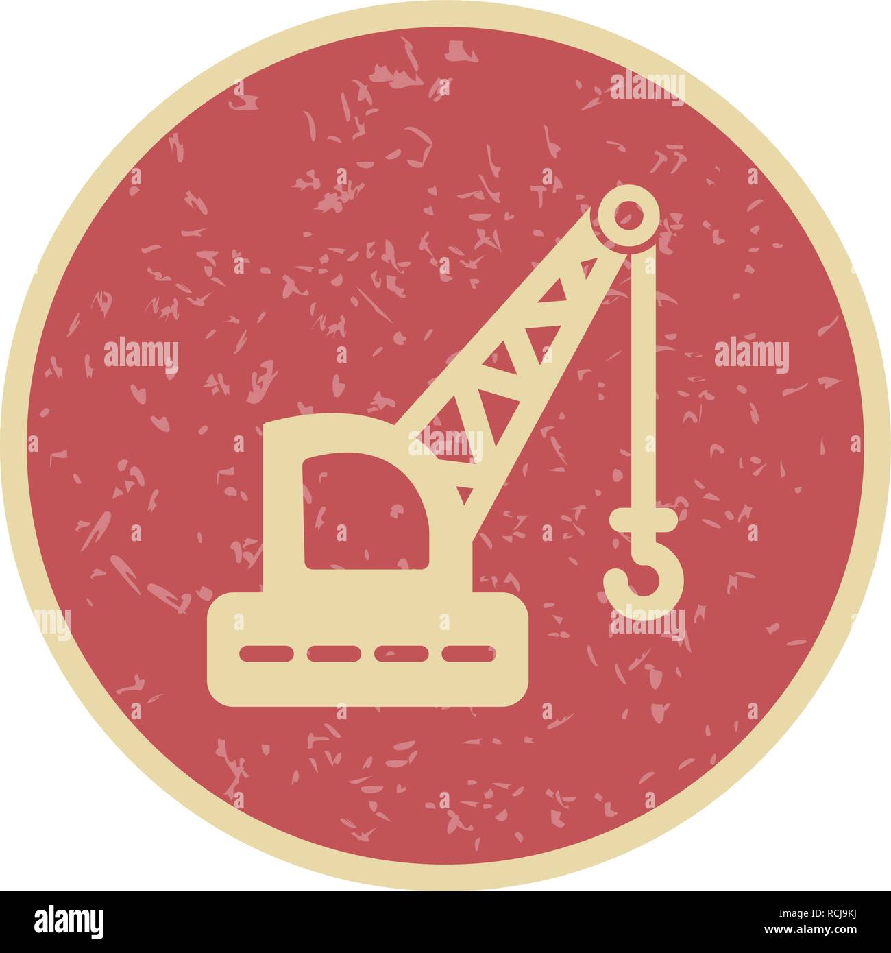 Vector Crane Icon Stock Vector