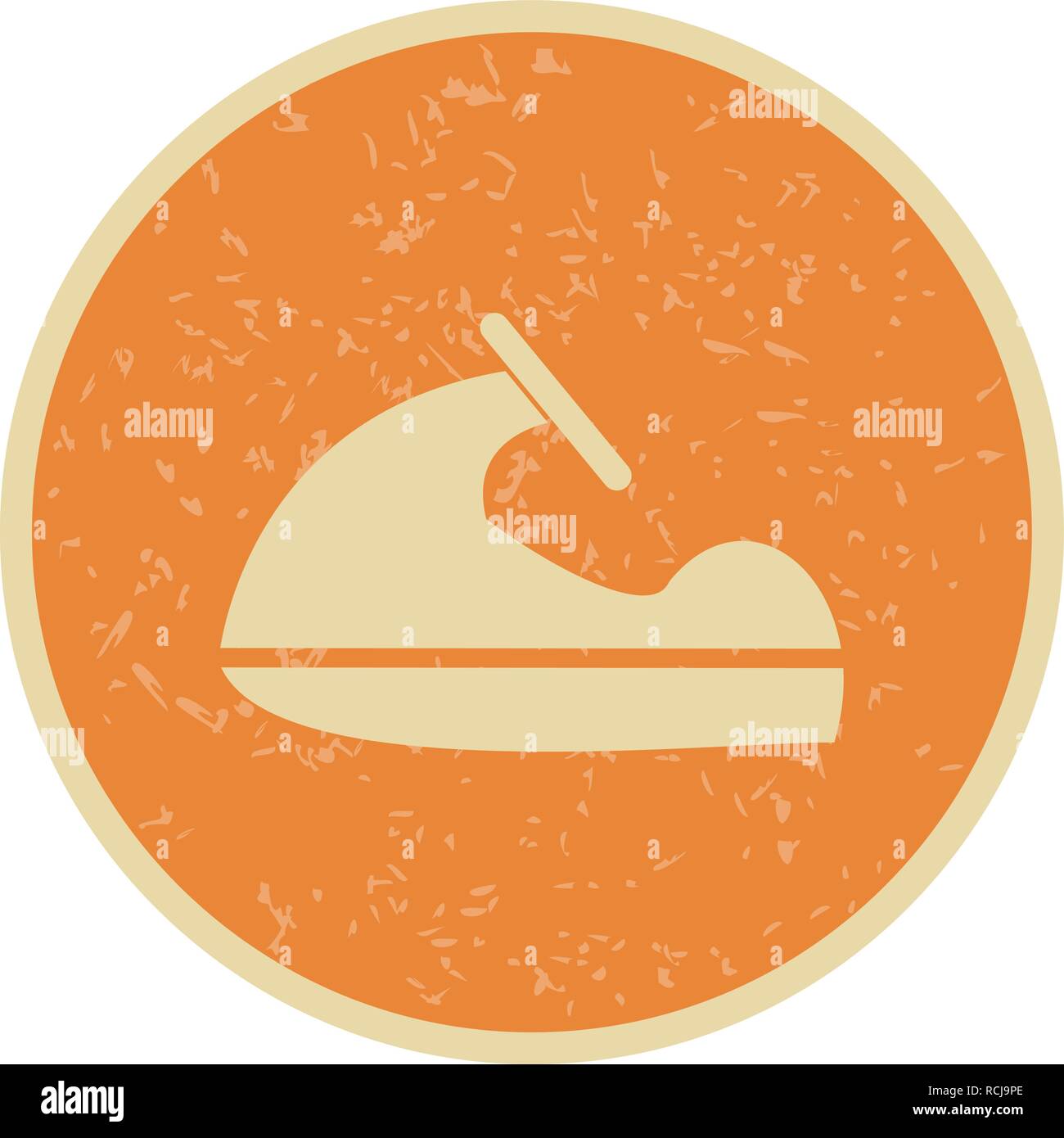 Vector Jet Ski Icon Stock Vector