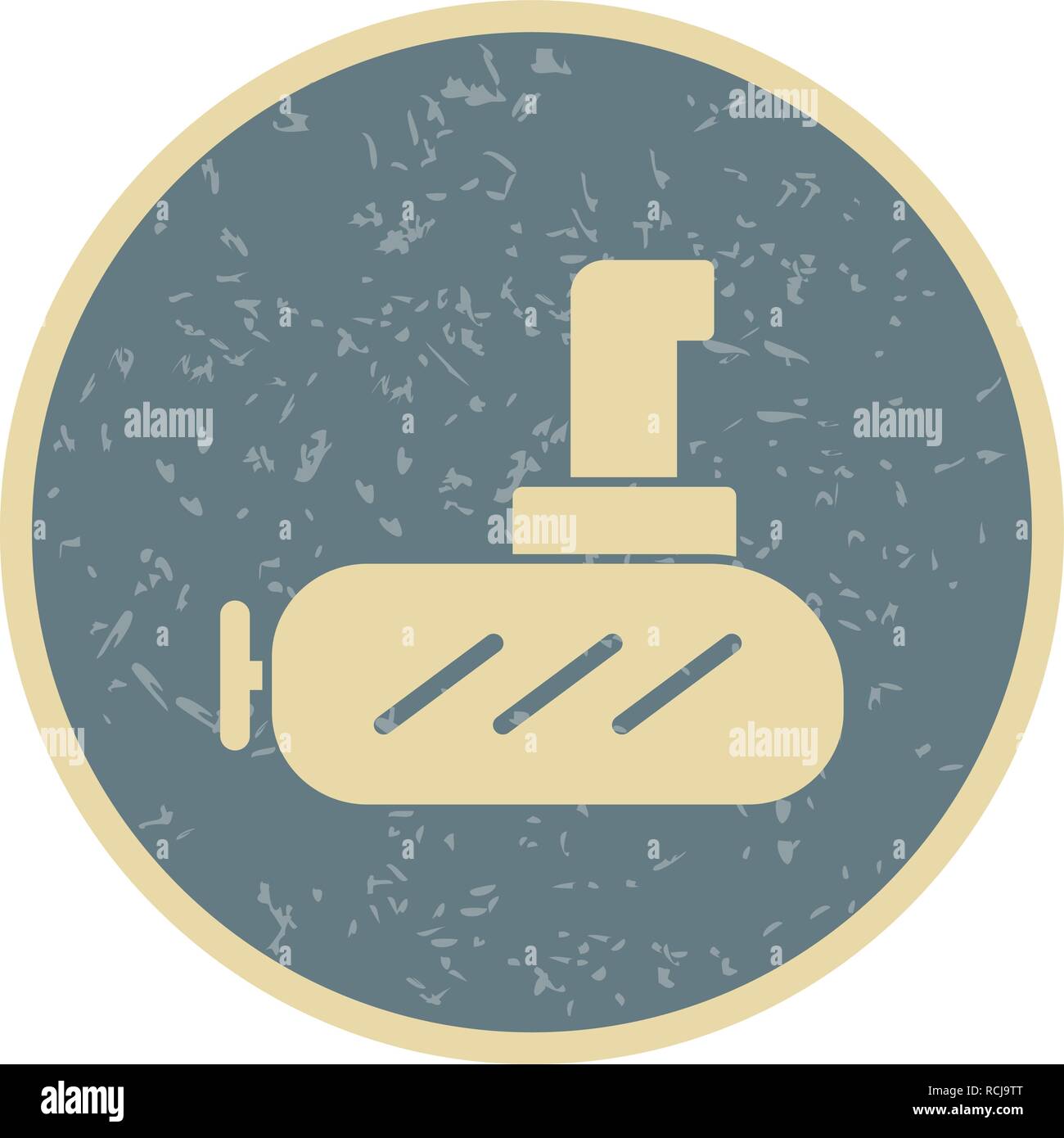Vector Submarine Icon Stock Vector