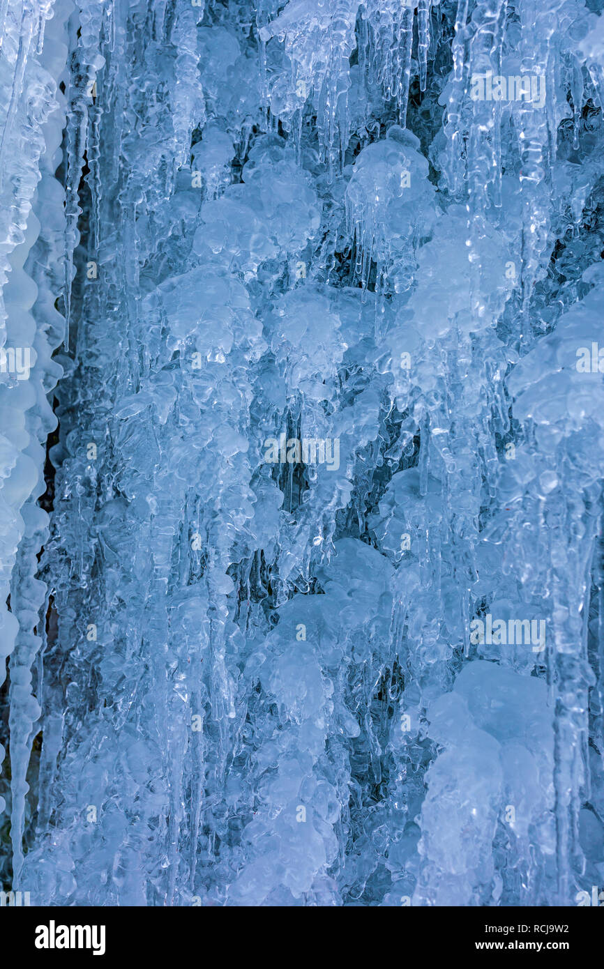 Picture of icicles and various forms of ice Stock Photo Alamy