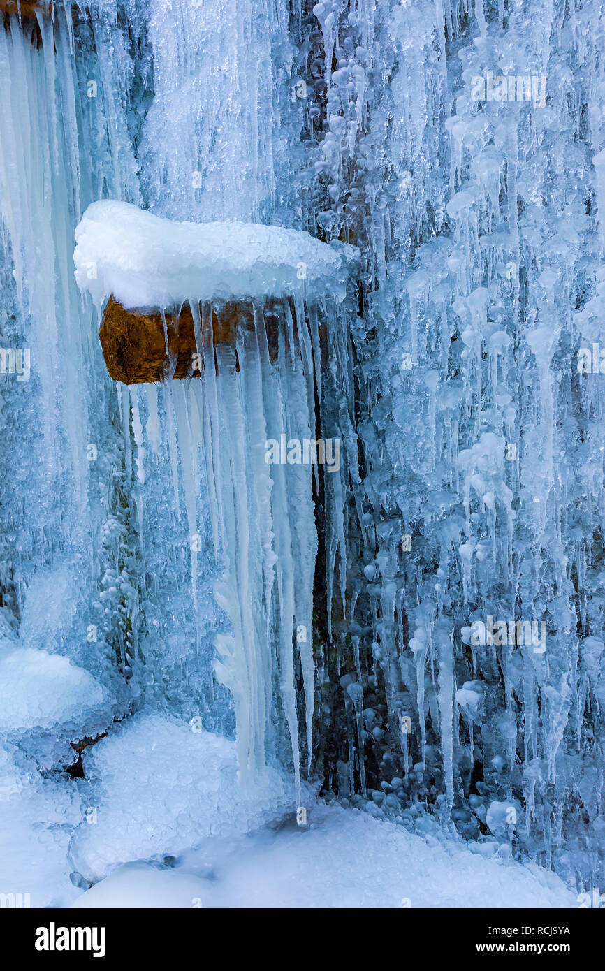 Picture of icicles and various forms of ice Stock Photo Alamy