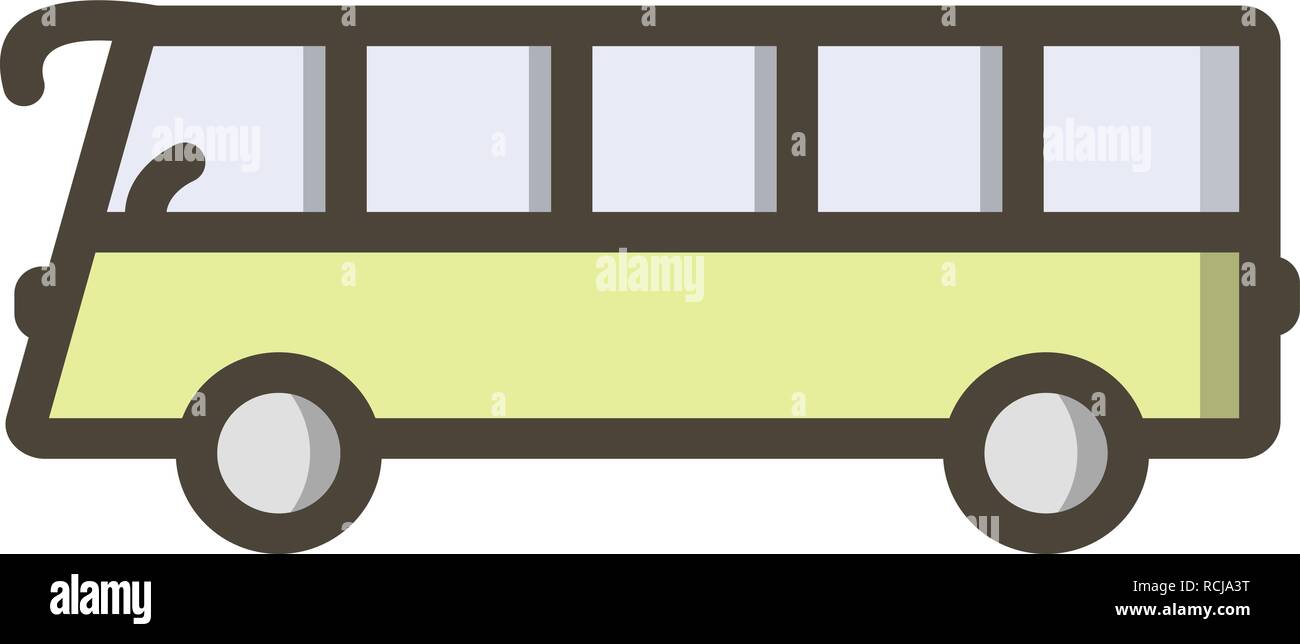 Vector Bus Icon Stock Vector