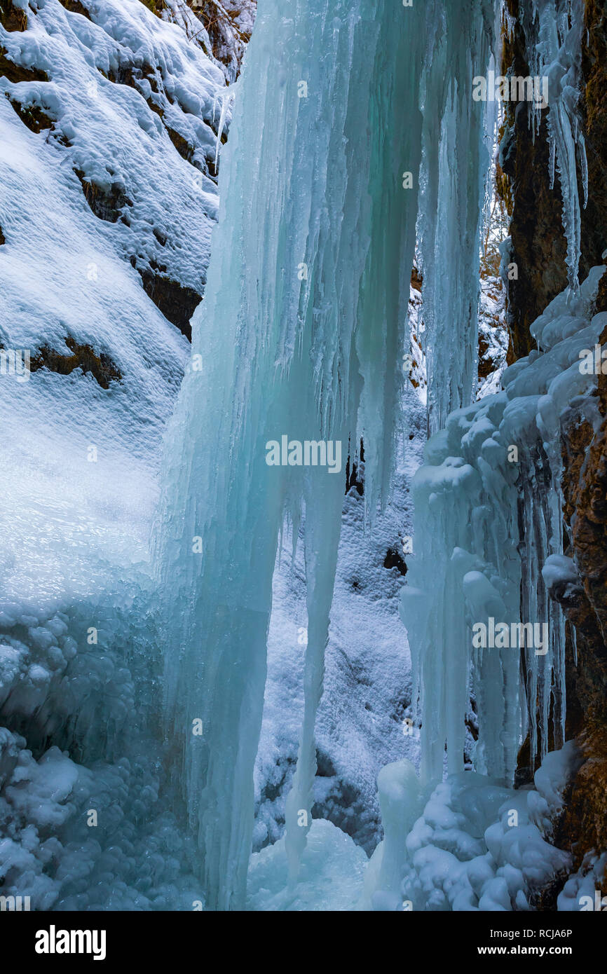 Picture of icicles and various forms of ice Stock Photo Alamy