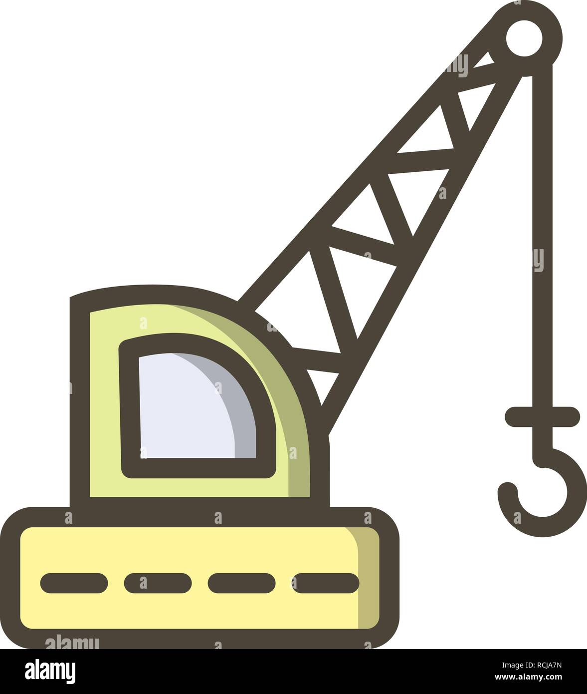 Vector Crane Icon Stock Vector