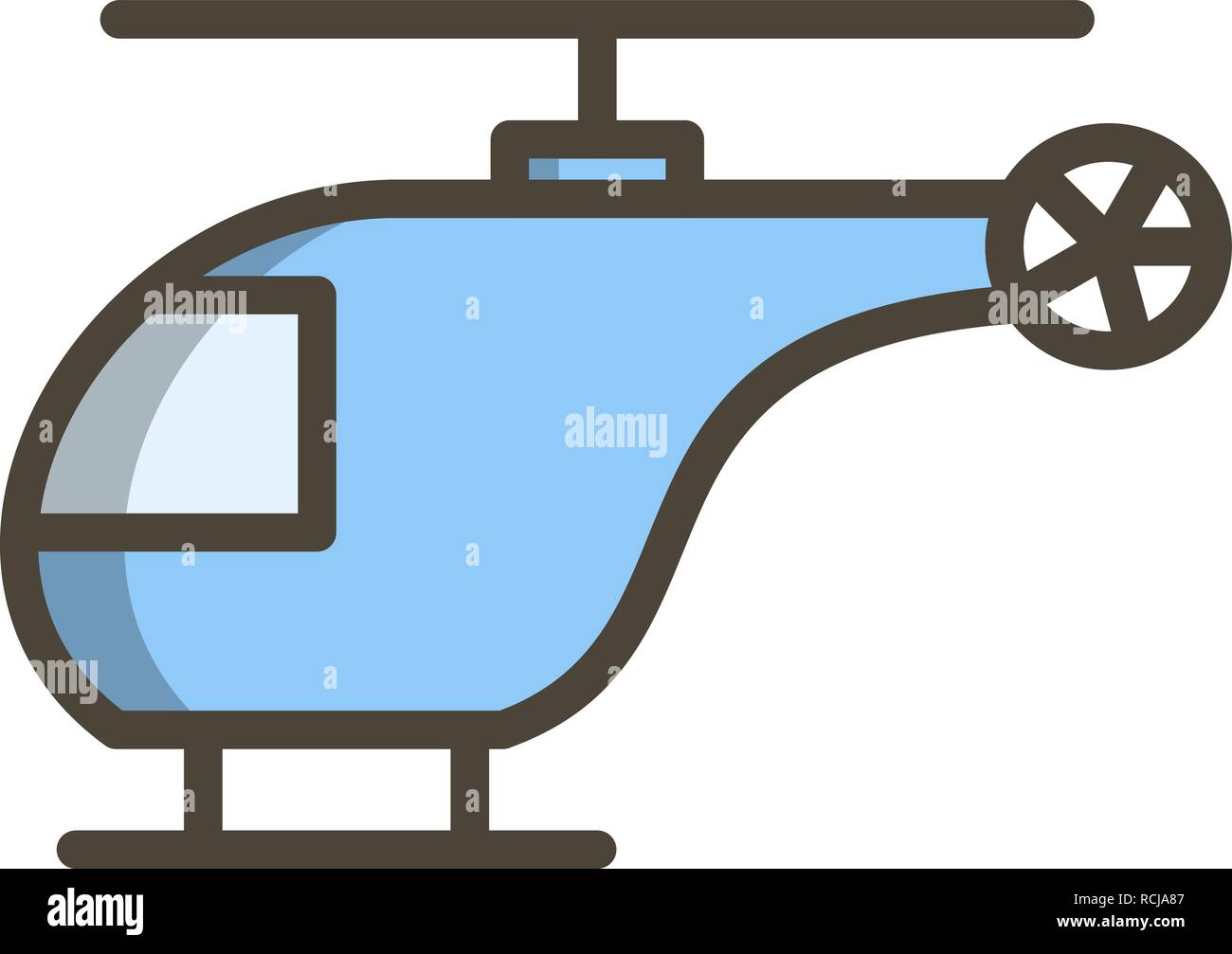 Vector Helicopter Icon Stock Vector