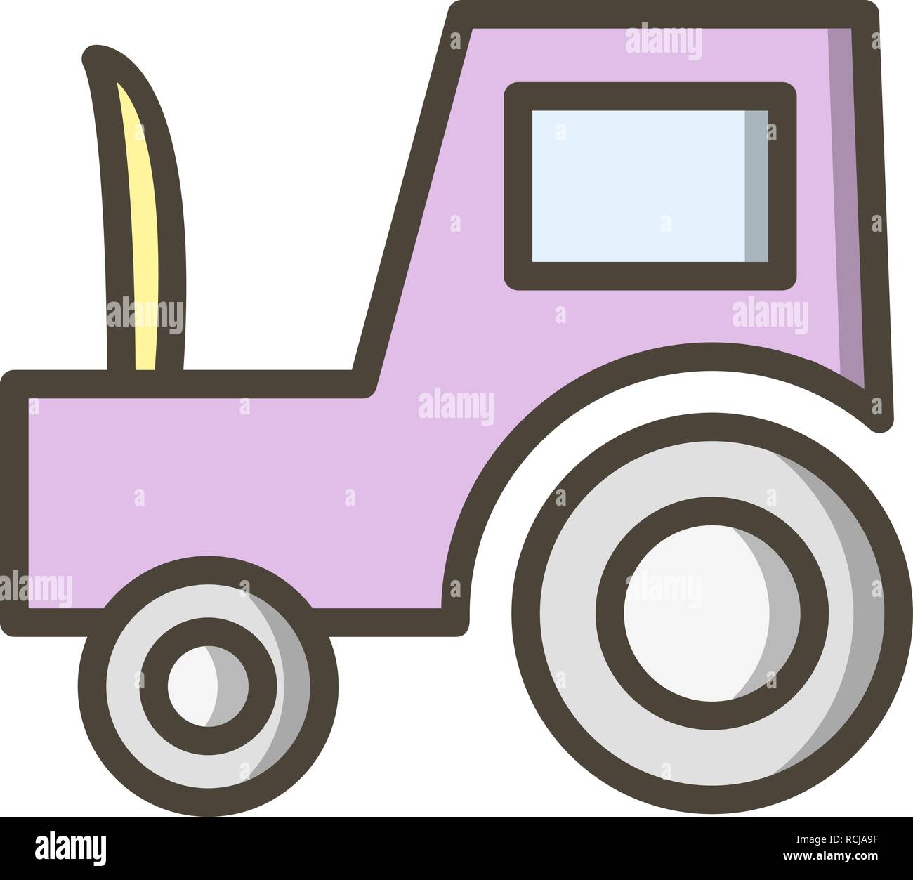 Vector Tractor Icon Stock Vector Image & Art - Alamy