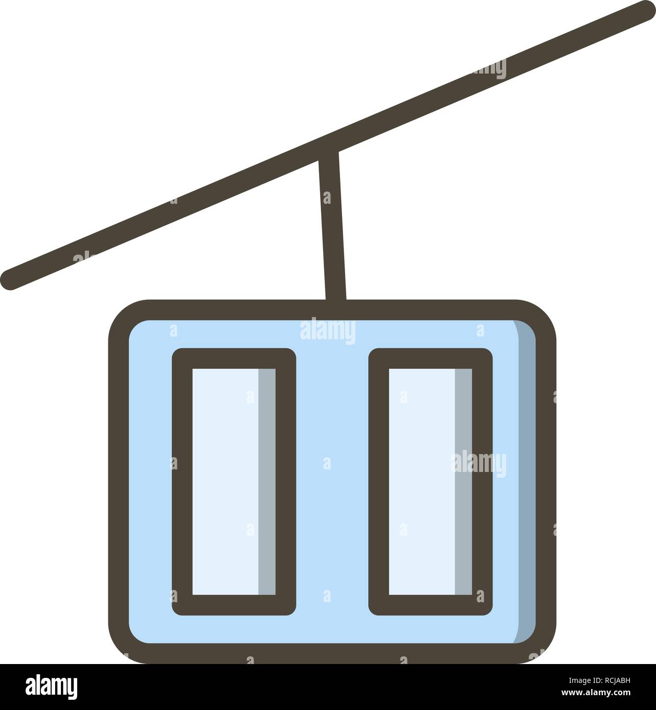 Vector Chair lift Icon Stock Vector