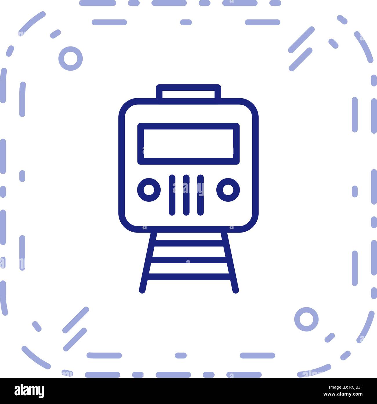 Vector Train Icon Stock Vector