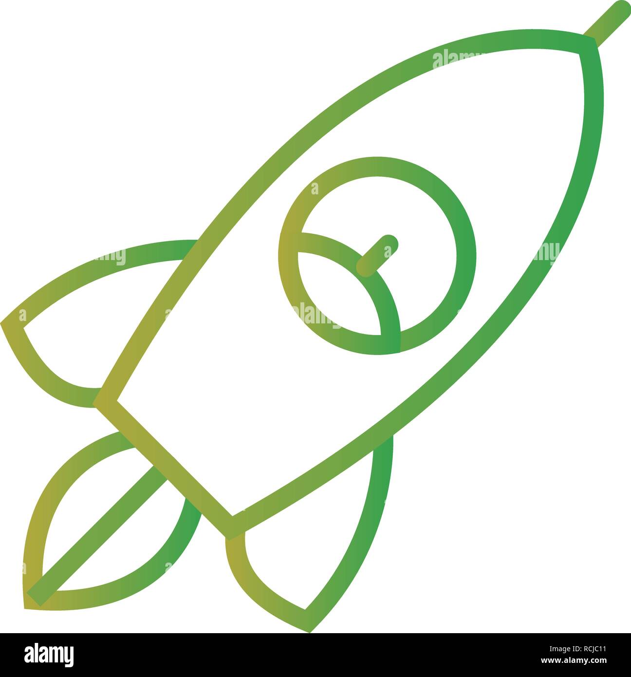 Vector Rocket Icon Stock Vector