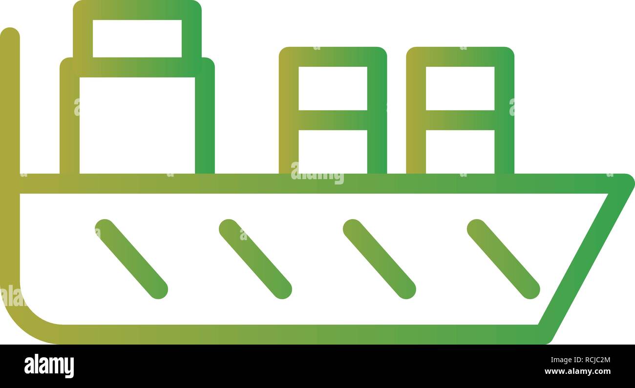 Vector Ship Icon Stock Vector