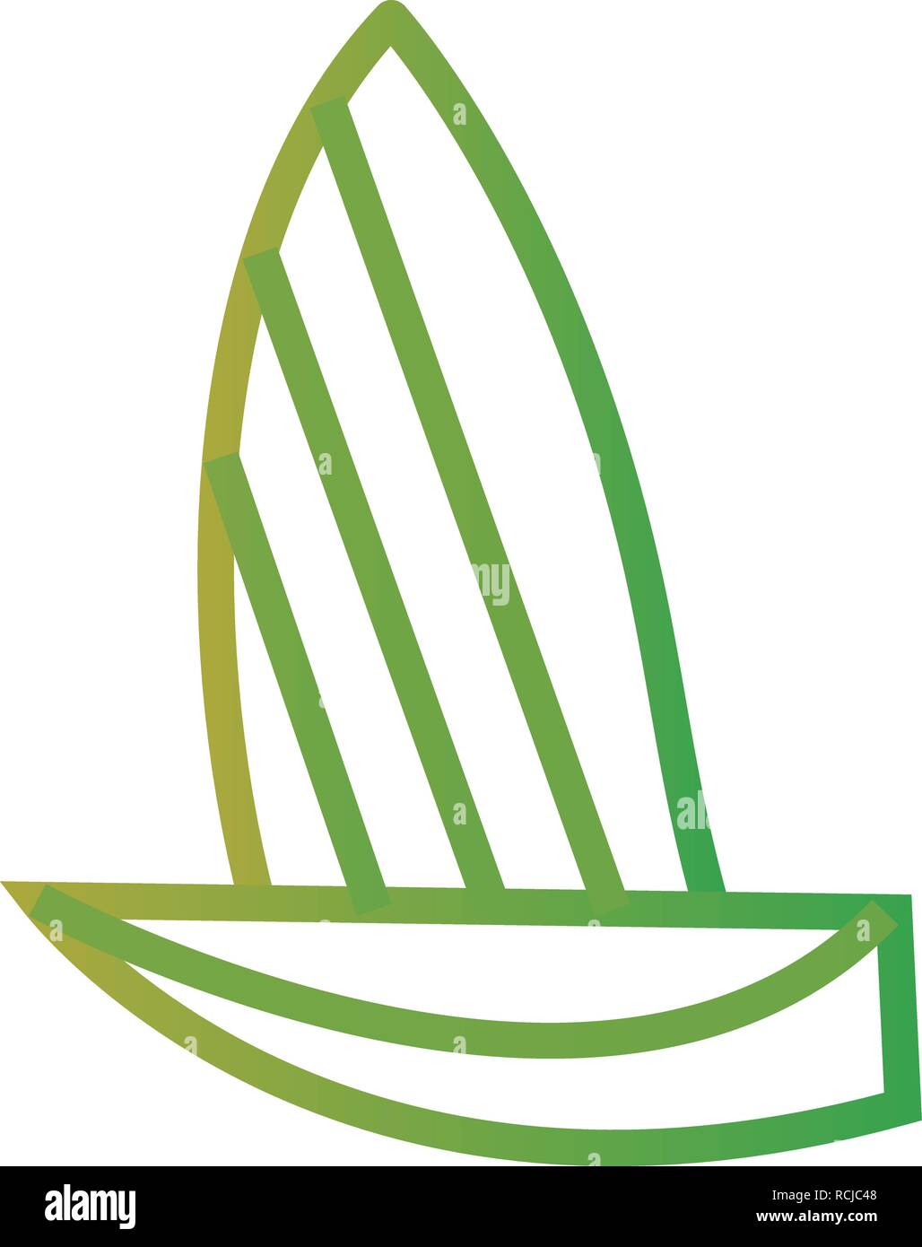 Vector Yacht Icon Stock Vector