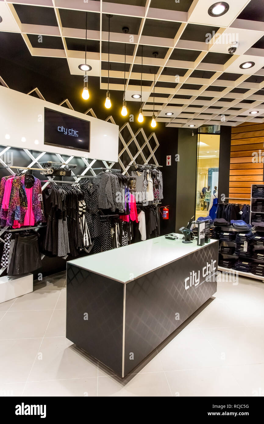 Johannesburg, South Africa October 09 2013 Plus Size Clothing Store City Chic at Sandton City