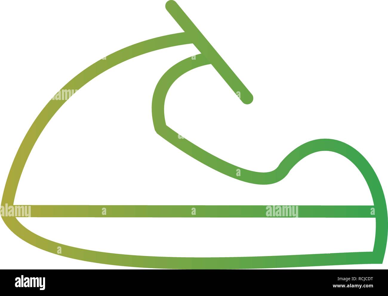 Vector Jet Ski Icon Stock Vector