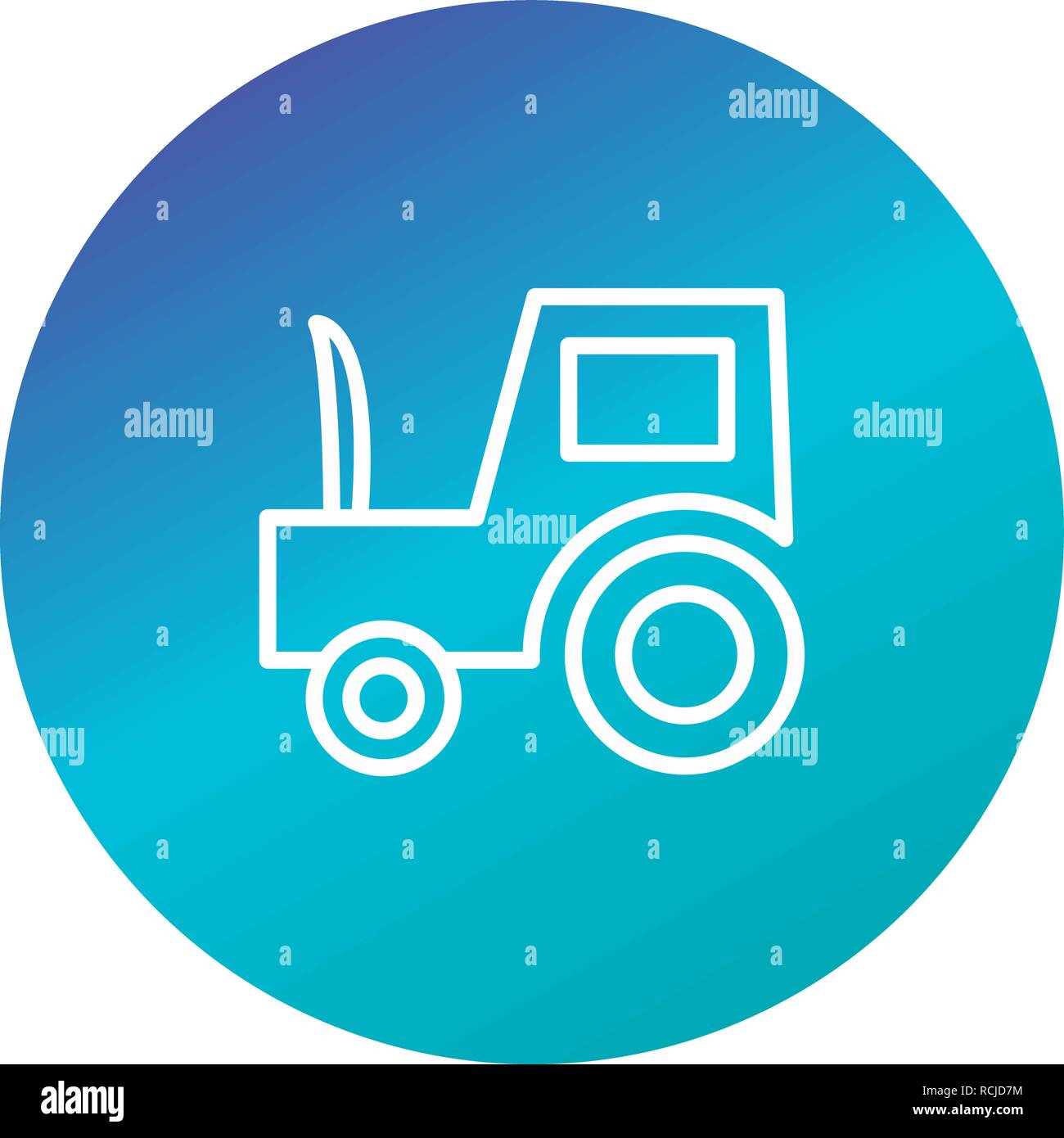 Vector Tractor Icon Stock Vector Image & Art - Alamy