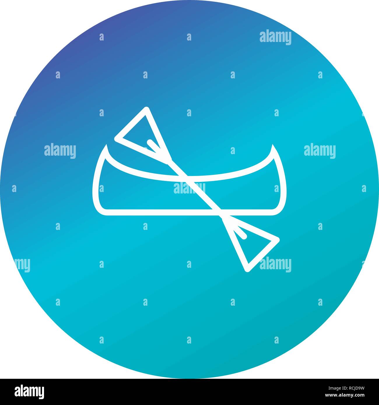 Vector Canoe Icon Stock Vector Image & Art Alamy