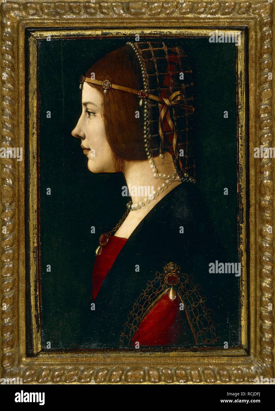 Portrait of a woman (Beatrice d'Este?). Museum: Pinacoteca Ambrosiana ...