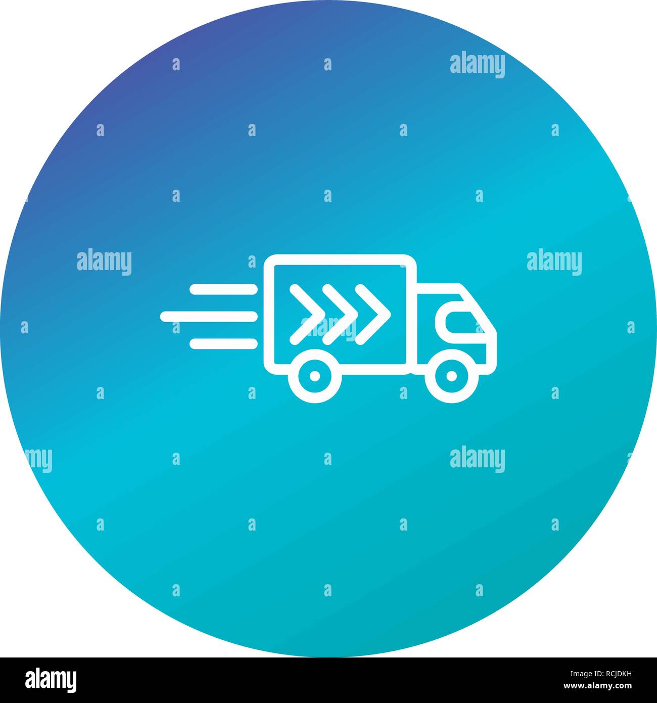Vector Delivery Truck Icon Stock Vector