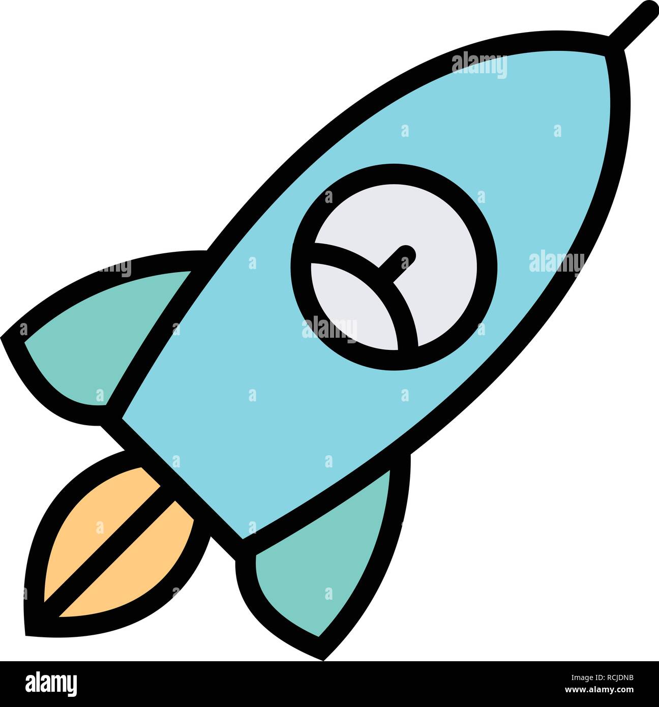 Vector Rocket Icon Stock Vector