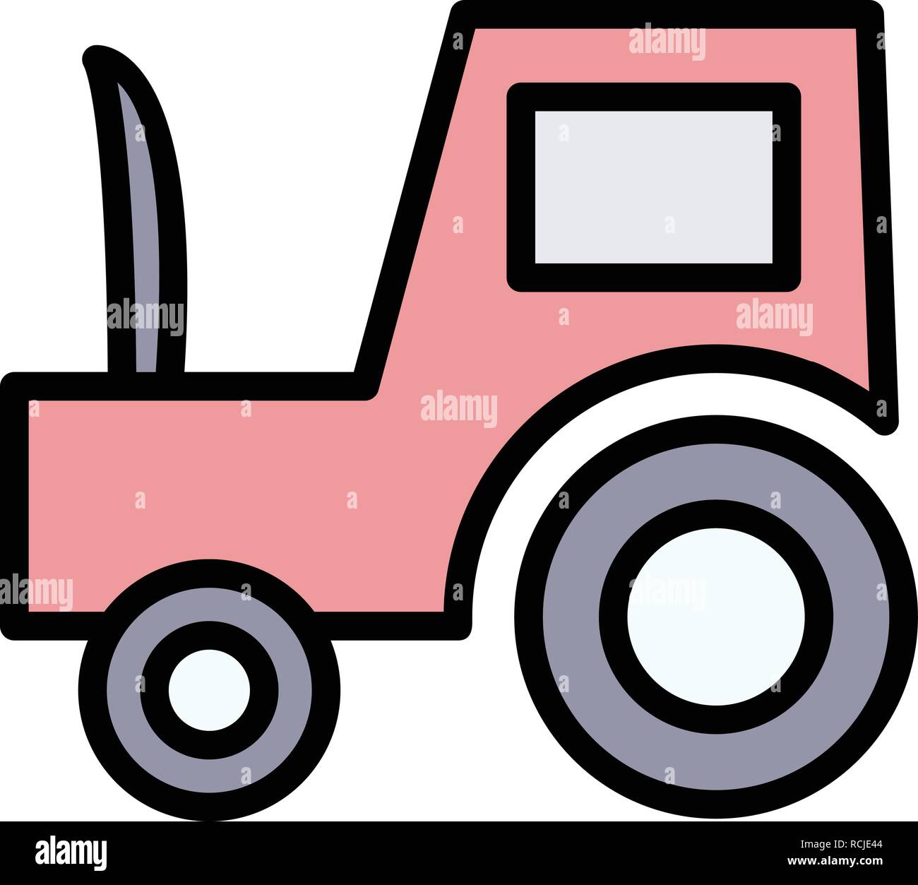 Vector Tractor Icon Stock Vector Image & Art - Alamy