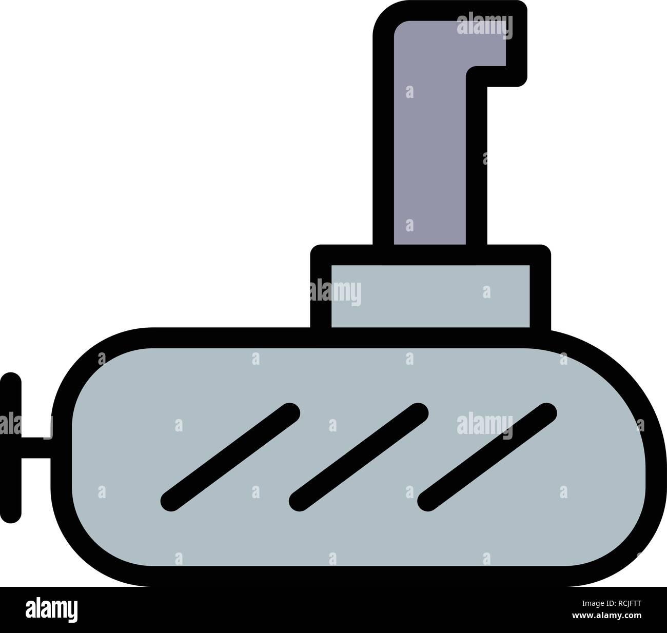Vector Submarine Icon Stock Vector