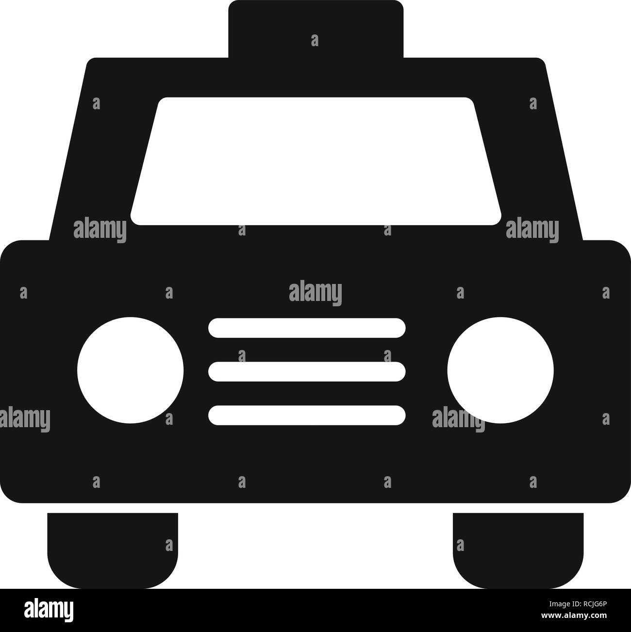 Vector Taxi Icon Stock Vector